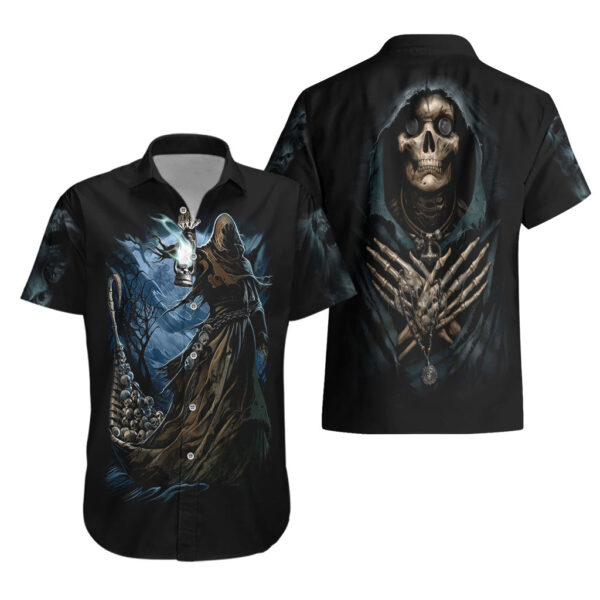 Chemise hawaïenne Faucheuse Charon des Enfers - Maison Otaku – Image 3