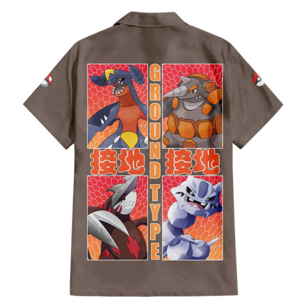 Chemise hawaïenne Pokémon type Sol Japon - Maison Otaku – Image 2