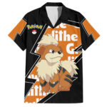 Chemise hawaïenne Growlithe style éclair Anime – Maison Otaku