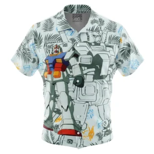 Chemise hawaïenne Gundam Mobile Suit - Maison Otaku