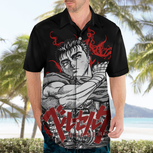 Chemise hawaïenne Guts Berserk classique - Maison Otaku – Image 3