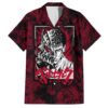 Chemise hawaïenne Guts Berserk métallique Anime - Maison Otaku