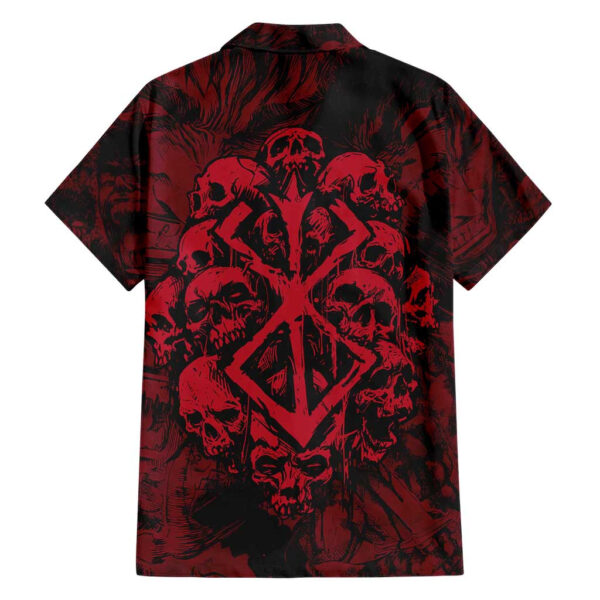 Chemise hawaïenne Guts Berserk métallique Anime - Maison Otaku – Image 2