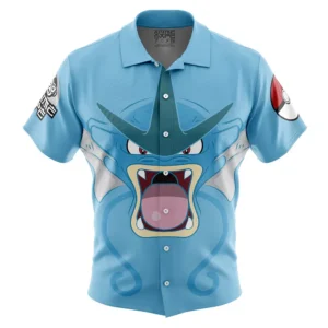 Chemise hawaïenne Visage Gyarados Pokémon - Maison Otaku