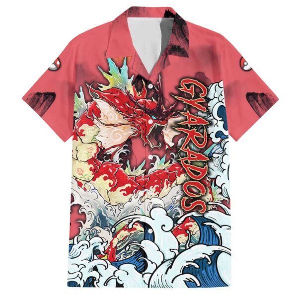 Chemise hawaïenne Léviator Pokémon style japonais - Maison Otaku