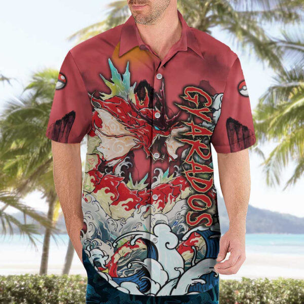 Chemise hawaïenne Léviator Pokémon style japonais - Maison Otaku – Image 3