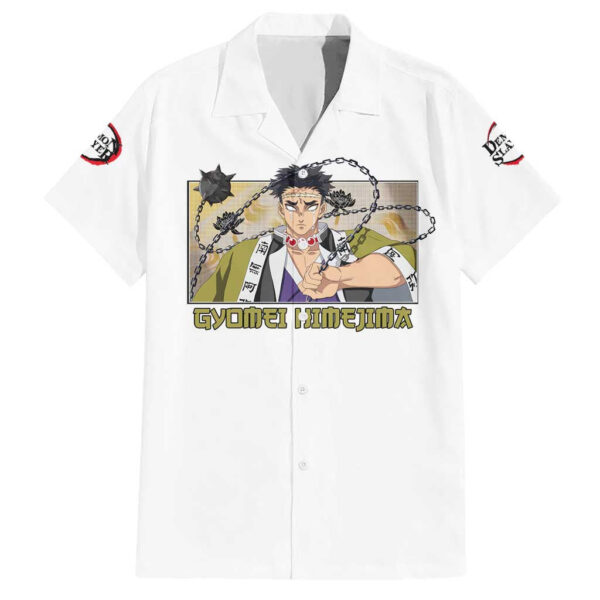 Chemise hawaïenne Gyomei Himejima Demon Slayer Anime - Maison Otaku