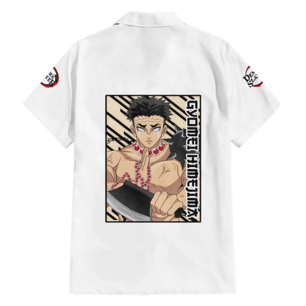 Chemise hawaïenne Gyomei Himejima Demon Slayer Anime - Maison Otaku – Image 2