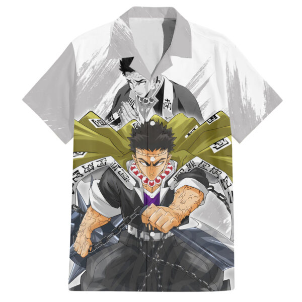 Chemise hawaïenne Gyomei Himejima Demon Slayer - Maison Otaku