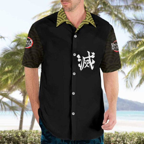 Chemise hawaïenne Gyomei Kimetsu no Yaiba Japon - Maison Otaku – Image 3