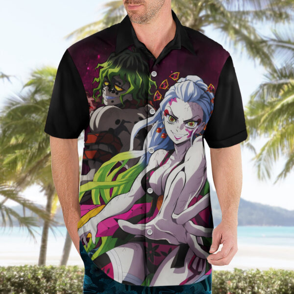 Chemise hawaïenne Gyutaro et Daki Demon Slayer - Maison Otaku – Image 3