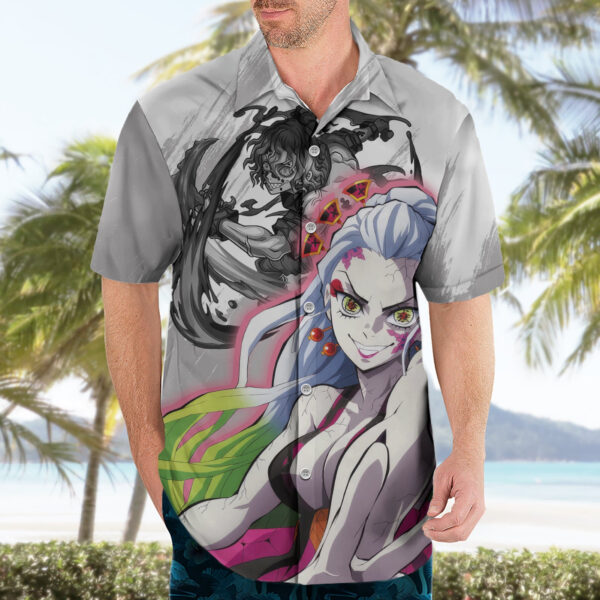 Chemise hawaïenne Gyutaro et Daki Demon Slayer - Maison Otaku – Image 3