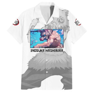Chemise hawaïenne Inosuke Hashibira Demon Slayer Anime - Maison Otaku