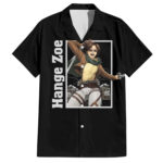 Chemise hawaïenne Hange Zoë L’Attaque des Titans Anime – Maison Otaku