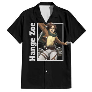 Chemise hawaïenne Hange Zoë L’Attaque des Titans Anime - Maison Otaku