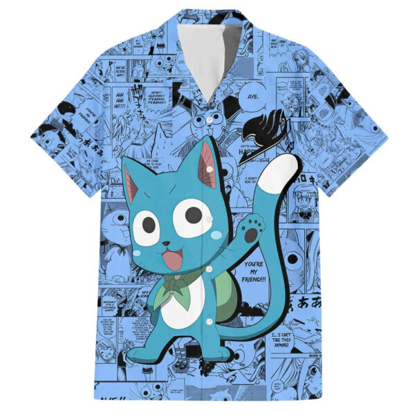 Chemise hawaïenne Happy Fairy Tail Manga Mix - Maison Otaku