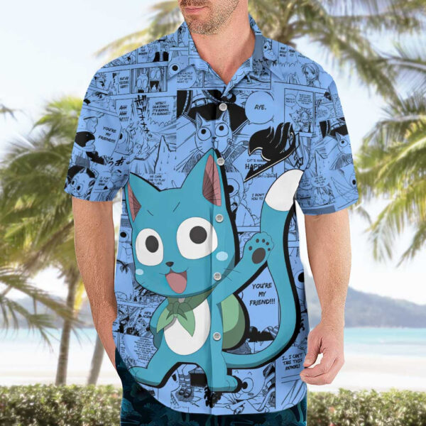 Chemise hawaïenne Happy Fairy Tail Manga Mix - Maison Otaku – Image 3