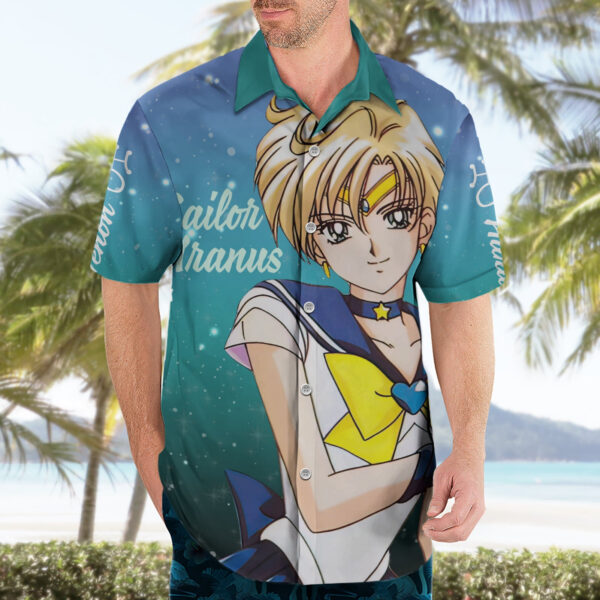 Chemise hawaïenne Haruka Tenoh Sailor Uranus Sailor Moon - Maison Otaku – Image 3