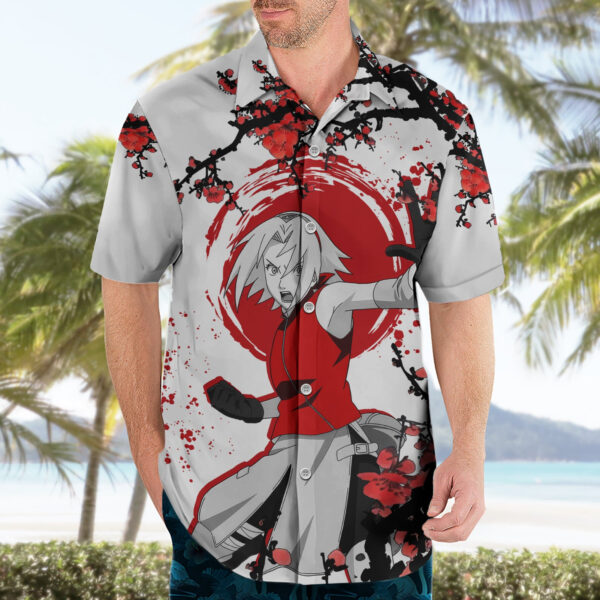Chemise hawaïenne Sakura Haruno style japonais Anime - Maison Otaku – Image 3
