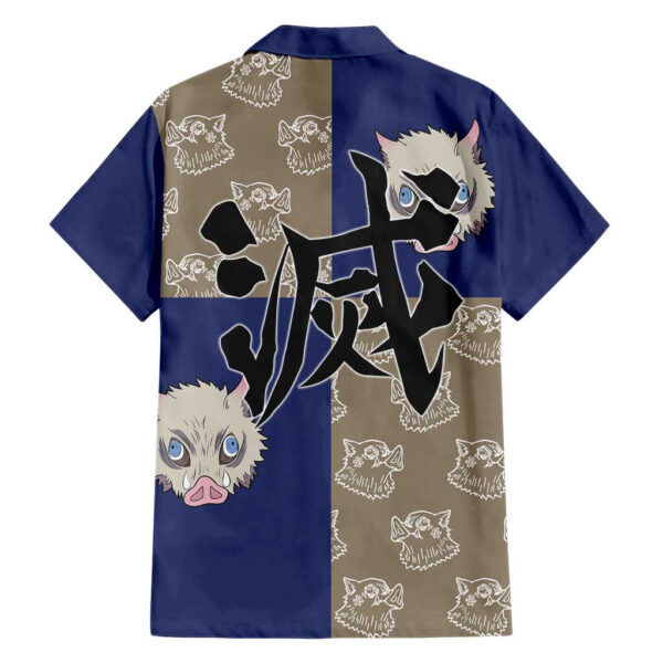 Chemise hawaïenne Inosuke Hashibira Demon Slayer Anime - Maison Otaku – Image 2