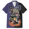 Chemise hawaïenne équipe des Piliers Demon Slayer Anime - Maison Otaku