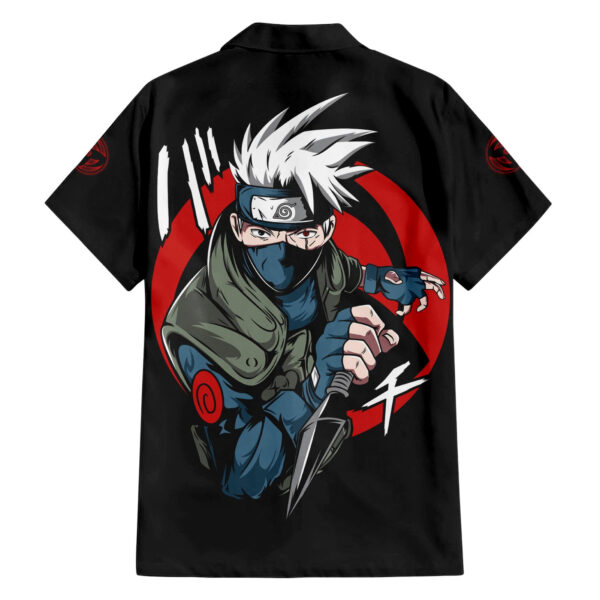 Chemise hawaïenne Kakashi Hatake œil du Sharingan Naruto - Maison Otaku – Image 2