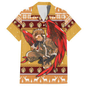 Chemise hawaïenne Hawks My Hero Academia Noël Mix - Maison Otaku