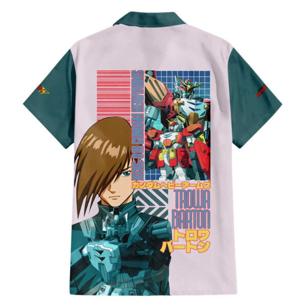 Chemise hawaïenne Heavyarms & Trowa Barton Gundam Wing Endless Waltz Anime - Maison Otaku – Image 2