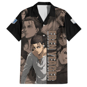 Chemise hawaïenne Eren Yeager L’Attaque des Titans - Maison Otaku