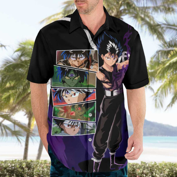 Chemise hawaïenne Hiei Yu Yu Hakusho Anime - Maison Otaku – Image 3