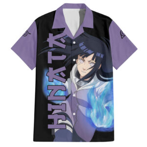 Chemise hawaïenne Hinata Hyuga Naruto - Maison Otaku