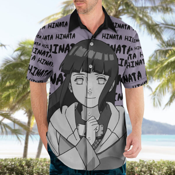 Chemise hawaïenne style manga Hinata Hyuga - Maison Otaku – Image 3