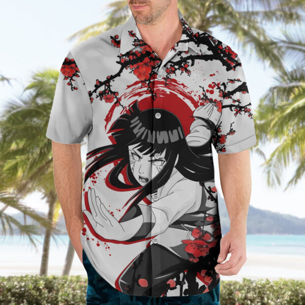 Chemise hawaïenne Hinata Hyuga style japonais Anime - Maison Otaku – Image 3