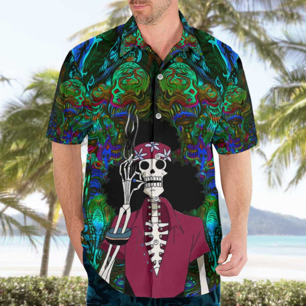 Chemise hawaïenne Brook hippie One Piece Trippy Mix - Maison Otaku – Image 3