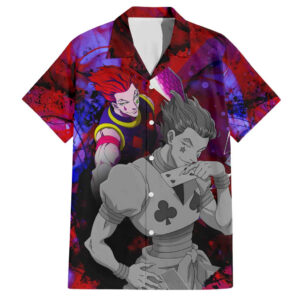 Chemise hawaïenne Hisoka Morow Hunter x Hunter Anime - Maison Otaku