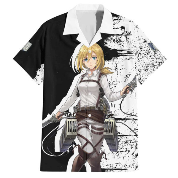 Chemise hawaïenne Historia Reiss L’Attaque des Titans Anime - Maison Otaku