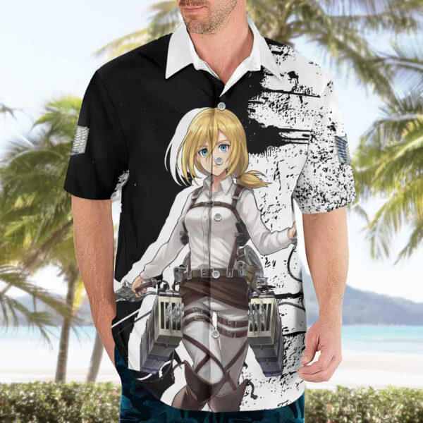Chemise hawaïenne Historia Reiss L’Attaque des Titans Anime - Maison Otaku – Image 3