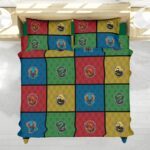 Housse De Couette Maisons de Poudlard Hogwarts Legacy Parure de lit Ensemble De Literie