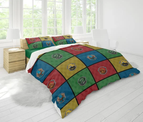 Housse De Couette Maisons de Poudlard Hogwarts Legacy Parure de lit Ensemble De Literie – Image 2