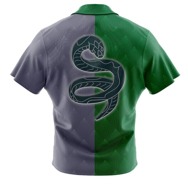 Chemise hawaïenne Badge Serpentard Hogwarts Legacy - Maison Otaku – Image 2