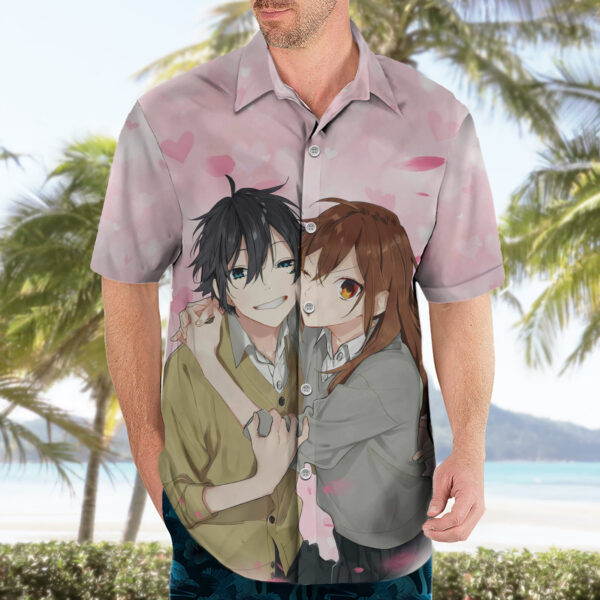 Chemise hawaïenne Hori & Miyamura Horimiya Anime - Maison Otaku – Image 3
