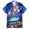 Chemise hawaïenne Hoshimachi Suisei HoloLive Galaxie - Maison Otaku