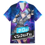 Chemise hawaïenne Hoshimachi Suisei HoloLive Galaxie – Maison Otaku