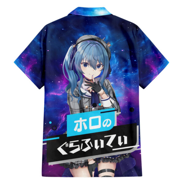 Chemise hawaïenne Hoshimachi Suisei HoloLive Galaxie - Maison Otaku – Image 2