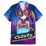 Chemise hawaïenne Houshou Marine HoloLive Galaxie – Maison Otaku