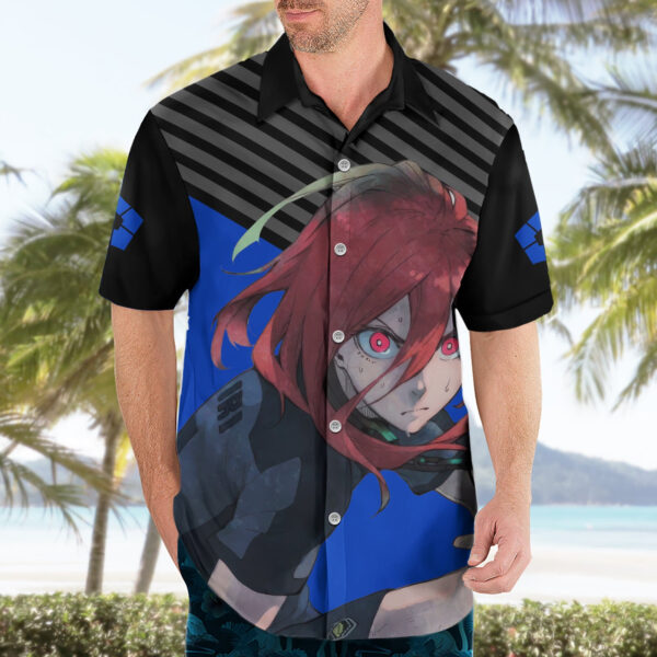 Chemise hawaïenne Hyoma Chigiri Blue Lock Anime - Maison Otaku – Image 3