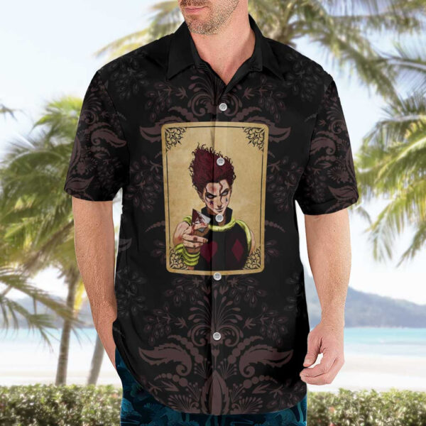 Chemise hawaïenne Hisoka regard hypnotique Hunter x Hunter - Maison Otaku – Image 3