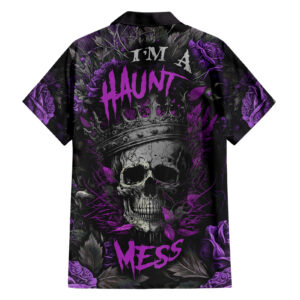 Chemise hawaïenne I Am a Haunt Mess Halloween - Maison Otaku