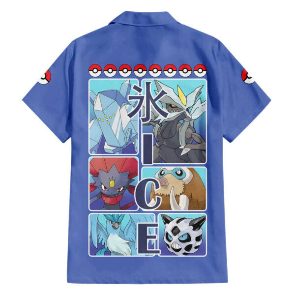 Chemise hawaïenne Pokémon type Glace Anime - Maison Otaku – Image 2