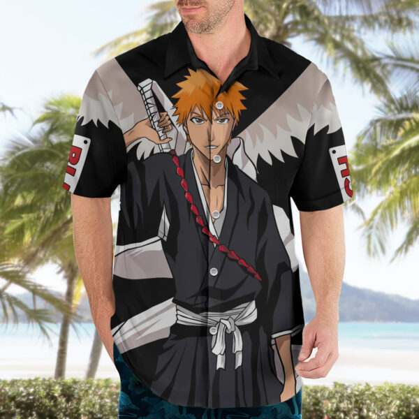 Chemise hawaïenne Ichigo Kurosaki style veste BL - Maison Otaku – Image 3
